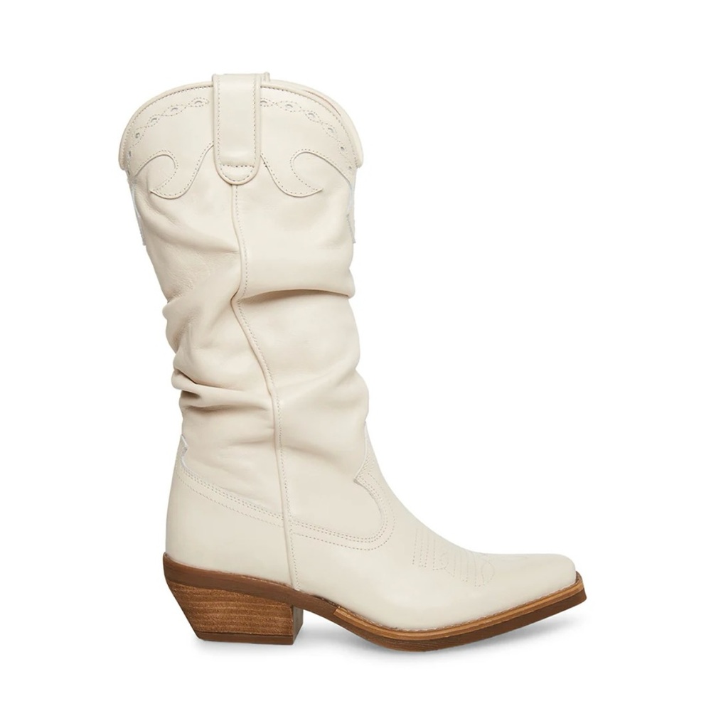 Steve Madden Cream Western Boots